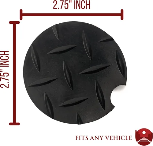 Miniatura 3 de Mannino Enterprises - Paquete de 4 posavasos de goma para automóvil, accesorios negros para portavasos de automóvil y camión, posavasos