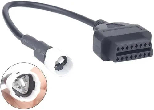 Miniatura 5 de Adaptador de diagnóstico OBD2 de 3Pin 4Pin compatible con motocicleta compatible con conector de 3 y 4 pines (4 pines)