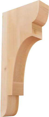 Miniatura 42 de Ekena Millwork COR04X12X12NEB00RWR 4 pulgadas de ancho x 12 pulgadas de profundidad x 12 pulgadas de alto New Brighton Rough Sawn Corbel, cedro rojo