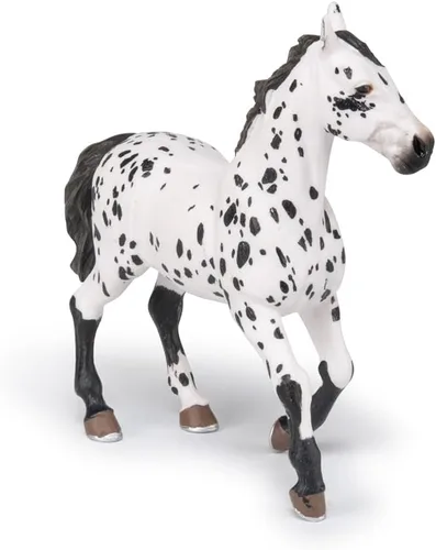 Miniatura 7 de Papo - Figura de caballo Appaloosa negra realista para niños - A partir de 3 años - Colección de caballos y ponis - Juego educativo para montar a