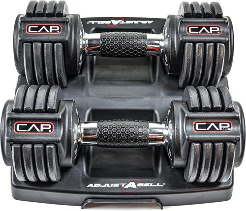 Miniatura 14 de CAP ADJUSTABELL - Juego de mancuernas ajustables de selección rápida de primera calidad para entrenamiento de fuerza, individuales y pares, 12.5