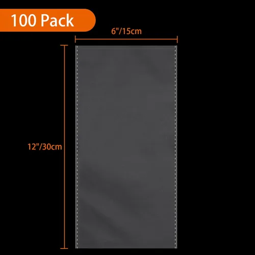 Miniatura 7 de Awpeye 100 bolsas transparentes de celofán para celofán, buenas para pasteles, panadería, galletas, dulces, postres, palomitas de maíz, postre