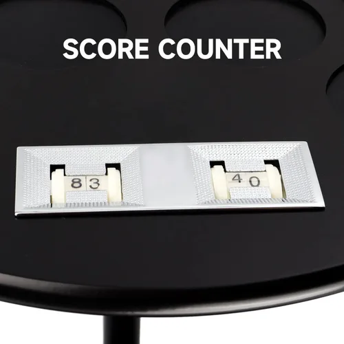 Miniatura 4 de GSE Games & Sports Expert Estantes para tacos de billar con soporte de suelo estilo esquinero con contadores de puntuación, contiene tacos