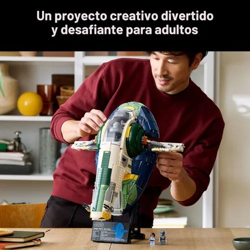 Miniatura 3 de LEGO Star Wars Nave Estelar Clase Firespray de Jango Fett Set de Construcción para Adultos - Kit de Modelo Coleccionable El Ataque de los Clones