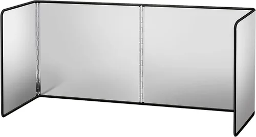 Miniatura 3 de Protector contra salpicaduras para freír antiadherente, de 3 caras, plegable, pantalla contra salpicaduras de grasa de acero inoxidable, protector