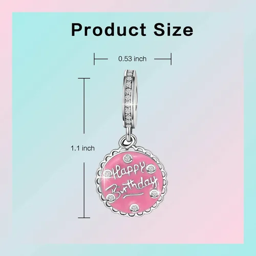 Miniatura 307 de LUXILLA Abalorio de plata de ley 925 para madre, hija, abuela, para familia, amor, madre, hija, abuela, para pulseras, collares, dijes, abalorios