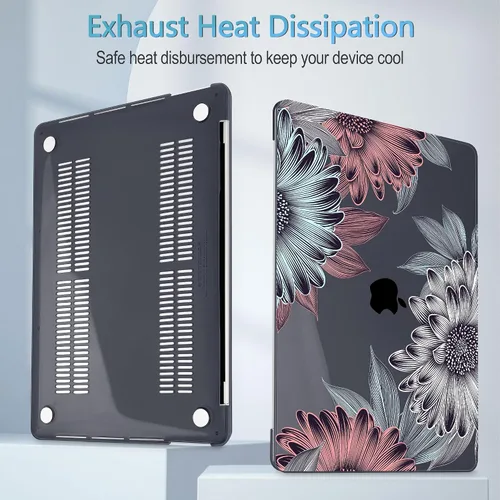 Miniatura 5 de Mektron para MacBook Air 13 Funda A1466/A1369 (Versión 2010-2017), Cubierta de carcasa rígida de plástico con fijación a presión para MacBook Air