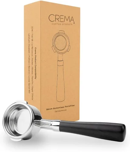 Miniatura 14 de Crema Productos de Café 54mm Portafiltro Desnudo Sin Fondo Compatible con Máquinas Breville de 54mm Incluye Cesta de Filtro de Doble Disparo