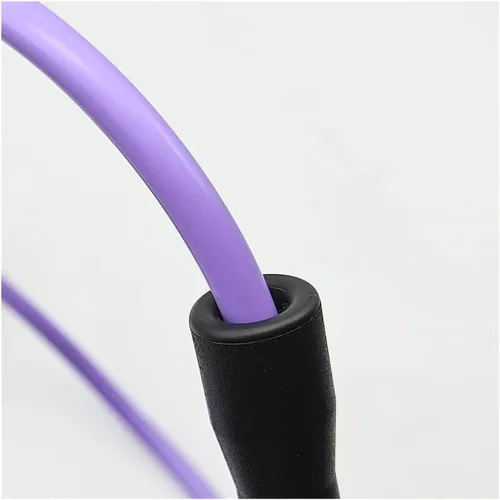 Miniatura 2 de Cuerda de boxeo fitness núcleo de nylon PVC 6mmx3.6.6 ft saltando doble parte inferior suave repuesto mango exterior