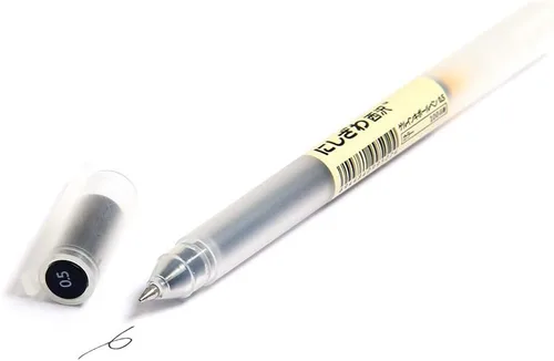 Miniatura 2 de OBE WISEUE Bolígrafos Rollerball de Punta Fina con Escritura Suave para Profesores, Bolígrafos con Punta Bullet de Tinta Negra 0.020 in (0.5mm)