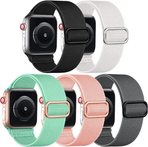 Miniatura 21 de Adorve Correa elástica compatible con Apple Watch Bands Ultra 3/2/1 de 49 mm, 46 mm, 45 mm, 44 mm, 42 mm, 41 mm, 40 mm, 38 mm, para hombres