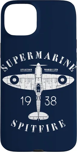 Miniatura 10 de iPhone 12 Pro Max Spitfire RAF Británico WW2 Fighter Aviation Case Supermarine Aviation