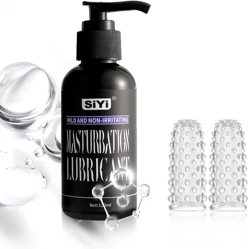 SiYi Lubricante personal a base de agua, deslizamiento sedoso similar al aceite, no pegajoso y fácil de limpiar, lubricante compatible con juguetes