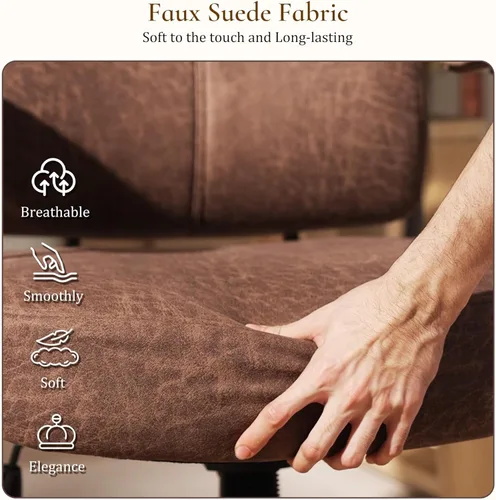 Miniatura 8 de EUREKA ERGONOMIC Sillas de escritorio de oficina en casa, silla ergonómica para computadora con respaldo alto, silla de oficina ejecutiva con Marrón