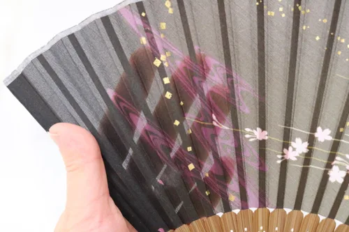 Miniatura 6 de Ventilador plegable de dragón negro
