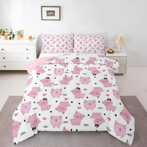 Miniatura 13 de Erosebridal Edredón de Gatos Lindos para Niños con Líneas de Arcoíris Neón, Juego de Ropa de Cama Individual para Niñas, Niños y Adolescentes, Gatos