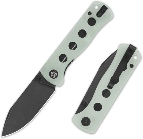 Miniatura 23 de QSP Canary Folder - Cuchillo plegable de bolsillo, hoja de 7.21 cm Sandvik 14C28N con acabado negro lavado a la piedra, mango G10 negro, bloqueo