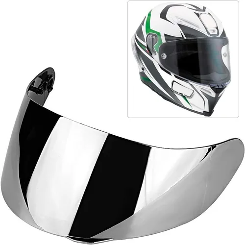 Miniatura 2 de Visera de casco para K1 K3 K5, chapada, cara completa, material de PC, antivaho