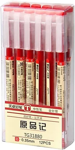 Miniatura 10 de sencoo Paquete de 12 bolígrafos de tinta de gel negro, bolígrafos de punta extra fina, bolígrafo de 0.014 in, negro, oficina, escuela, papelería