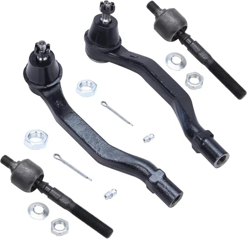 Miniatura 30 de Detroit Axle - 4 barras de acoplamiento delanteras para Kia Forte Koup 14-17, 14-18 Forte Forte5, 4 extremos de barra de acoplamiento exteriores e