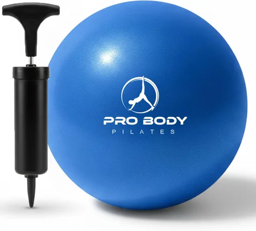Miniatura 16 de ProBody Pilates Mini Pelota de Ejercicio con Bomba - Pelota de Entrenamiento de 9 Pulgadas para Estabilidad, Barra, Yoga, Núcleo y Terapia Física