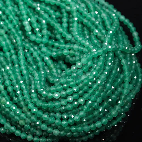 Miniatura 9 de 180 piezas 2mm Cuentas de piedras preciosas de turquesa africana natural facetada redonda suelta para hacer joyas