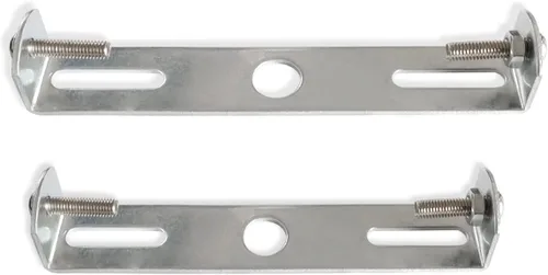 Miniatura 6 de Soporte de montaje para lámpara colgante de techo, kit de barra transversal, placa de montaje con tornillos, 4 piezas 4 juegos de plata