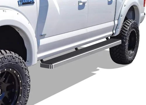 Miniatura 11 de APS Estribos negros compatibles con Ford F-150 2015-2026 SuperCrew Cab & F-150 Lightning 2022-2026 & F-250 F-350 Super Duty 2017-2026 Crew Cab