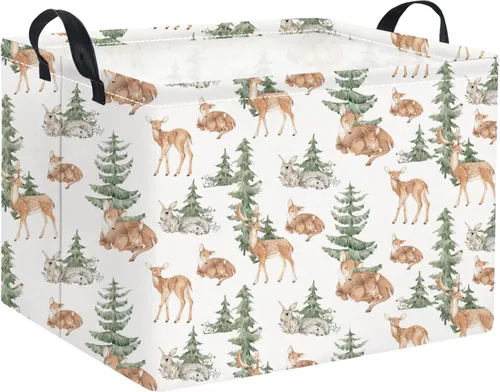Miniatura 13 de Cestas para Bebé Cestas de Juguetes para Niños y Niñas Cesta de Regalo del Bosque Vacía Bonita Contenedor de Almacenamiento Caja Organizadora Animal