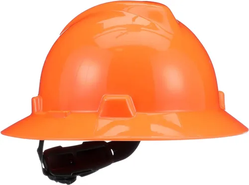 Miniatura 16 de MSA V-Gard Casco de Ala Completa con Suspensión - Carcasa de Polietileno, Protección Superior contra Impactos y Correas de Corona Autoajustables