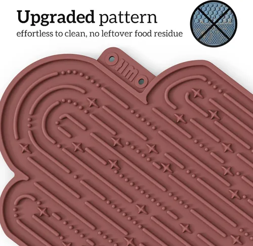 Miniatura 8 de OHMO - Alfombrilla para lamer Cactus para perros y gatos (2 unidades) Fácil de limpiar Alimentador lento para mascotas con ventosas, almohadilla