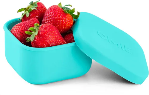 Miniatura 7 de OmieBox - Contenedores de silicona a prueba de fugas para snacks para llevar, contenedores de almacenamiento de alimentos con tapa, contenedor Bento