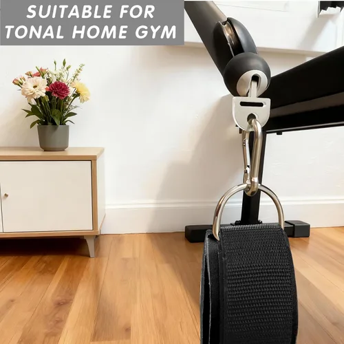 Miniatura 2 de Correas de entrenamiento de tobillo para máquina de gimnasio tonal, accesorios de correa de tobillo ajustable para Tonal, con adaptador de bloqueo