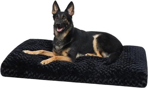 Miniatura 18 de KSIIA Cama Lavable para Perros Cama de Felpa de Lujo para Jaula de Perros Almohadilla Cómoda para Perrera Alfombrilla Antideslizante para Dormir