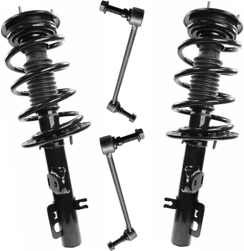Miniatura 87 de Detroit Axle - Kit de 4 piezas RWD Puntales Delanteros Barras Estabilizadoras para Ford F-150 2021 2022 2023 2024, 2 Puntales con Resorte Helicoidal