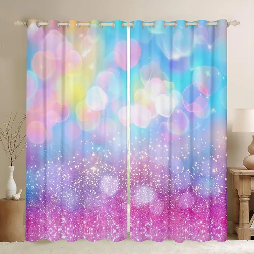 Miniatura 16 de Feelyou Cortinas opacas con estampado de leopardo para dormitorio, sala de estar, safari, cortinas de oscurecimiento de habitación con purpurina