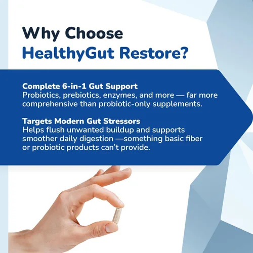 Miniatura 4 de Healthy Gut Restore - Suplementos de salud intestinal, prebióticos y probióticos para la salud digestiva, apoyo inmunológico, alivio