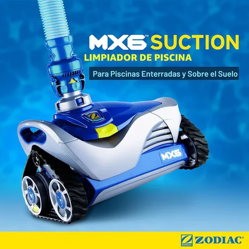 Miniatura 2 de Limpiador para piscina Zodiac MX6 por succión lateral en tierra, con succión ciclónica y X-Trax para una maniobrabilidad extrema