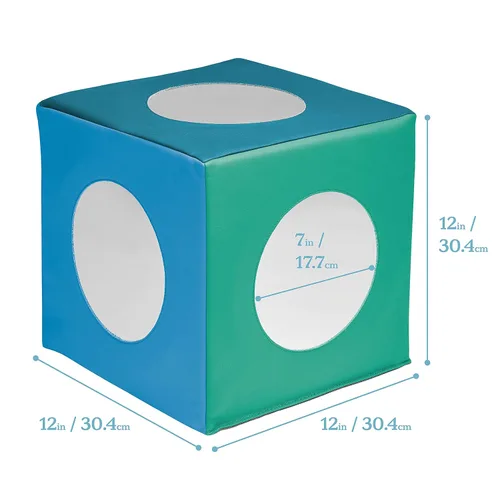 Miniatura 2 de ECR4Kids SoftZone - Cubo de espejo, juguete sensorial, contemporáneo