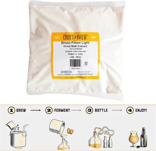Miniatura 3 de Craft a Brew - Extracto de malta seca para kit de preparación - Pilsen de 1.25 libras - Extracto base multiusos - Para cualquier estilo de cerveza
