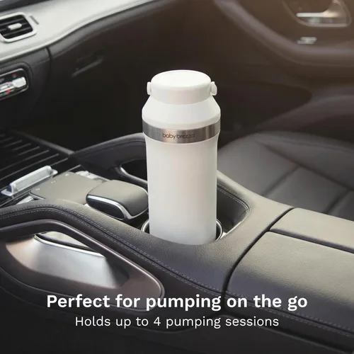 Miniatura 4 de Baby Brezza Enfriador de leche materna portátil todo el día, gran capacidad de 20 z, botella de viaje aislada incluye 2 paquetes de hielo + 2