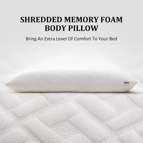 Miniatura 2 de Basic Beyond Almohadas de espuma viscoelástica - Almohadas largas para adultos, 20 x 54, duermen de lado y espalda