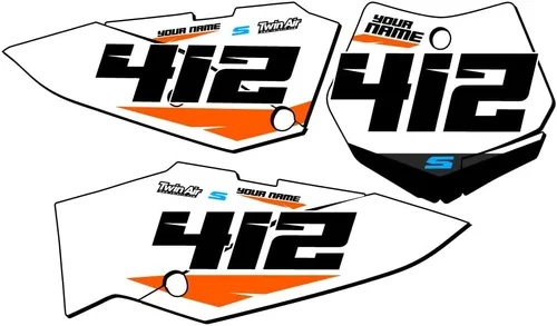 Miniatura 7 de 1998-2001 SX 65 SG64 Custom MX matrículas Senge Graphics Kit compatible con KTM