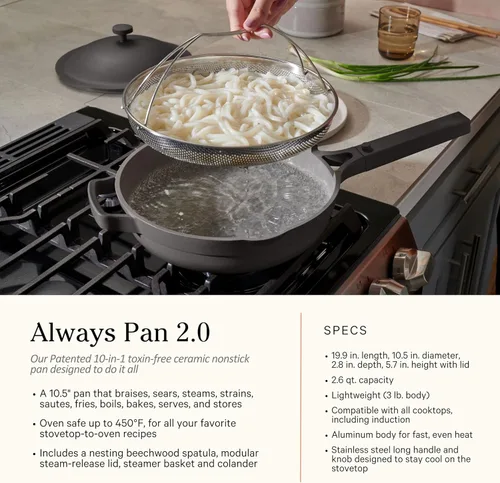 Miniatura 3 de Our Place Juego de utensilios de cocina – Kit de 13 piezas que incluye la sartén siempre, olla perfecta y espátulas Multifuncional, antiadherente