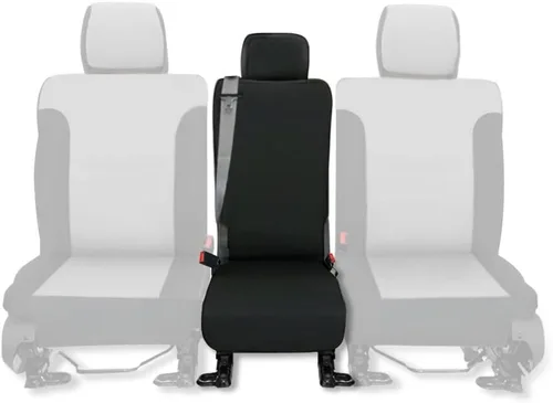Miniatura 8 de CarsCover Fundas para asiento delantero de auto, de neoprene, hecho a medida para Ford F150 F250 F350, Pickup, color gris y negro, para asiento