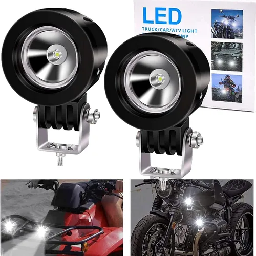 Miniatura 8 de Luces de motocicleta Ourbest, luces antiniebla de 2 pulgadas para motocicleta, tubo de horquilla, luces LED de conducción para moto, ATV, bicicleta