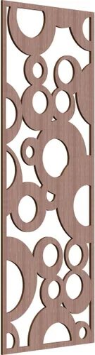 Miniatura 154 de Farwell Paneles de pared decorativos de madera con calado, 13 3/8 pulgadas de ancho x 34 3/8 pulgadas de alto x 1/4 de alto, roble rojo rojo