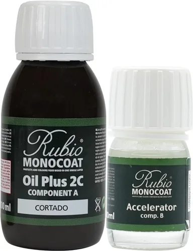 Miniatura 44 de Rubio Monocoat Tinte y acabado para madera de 650 pies cuadrados - Niebla Oil Plus 2C Aceite de linaza de secado rápido, ecológico