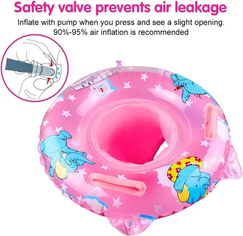 Miniatura 4 de Walsai Flotador de natación para bebé, anillo de natación inflable con asiento flotante para niños de 6 meses a 6 años