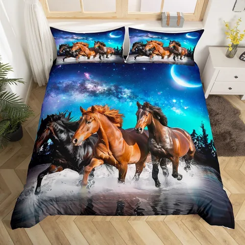 Miniatura 17 de Erosebridal Camper Bedding - Juego de ropa de cama de 2 piezas, estilo rústico de granja, juego de ropa de cama de campamento para adolescentes